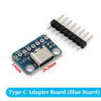 1-10PCS 16Pin 2.54mm USB TYPE-C to PCB Data Transmission Power Adapter Pin Board Test Board Solder Female DIP Connector Socket