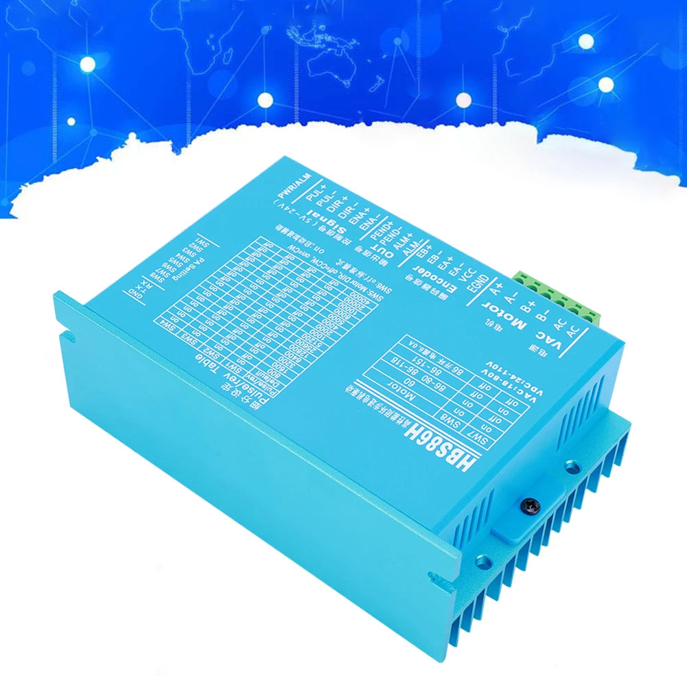 HBS86H Closed Loops Two-Phase Digital Stepper Driver with RS232 Port Motor Drive Replacement Servos Motor Driver