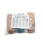 30values Pack Assorted Kit 1/4W 1% Metal Film Resistor KIT 1K 10K 100K 220ohm 1M Resistors