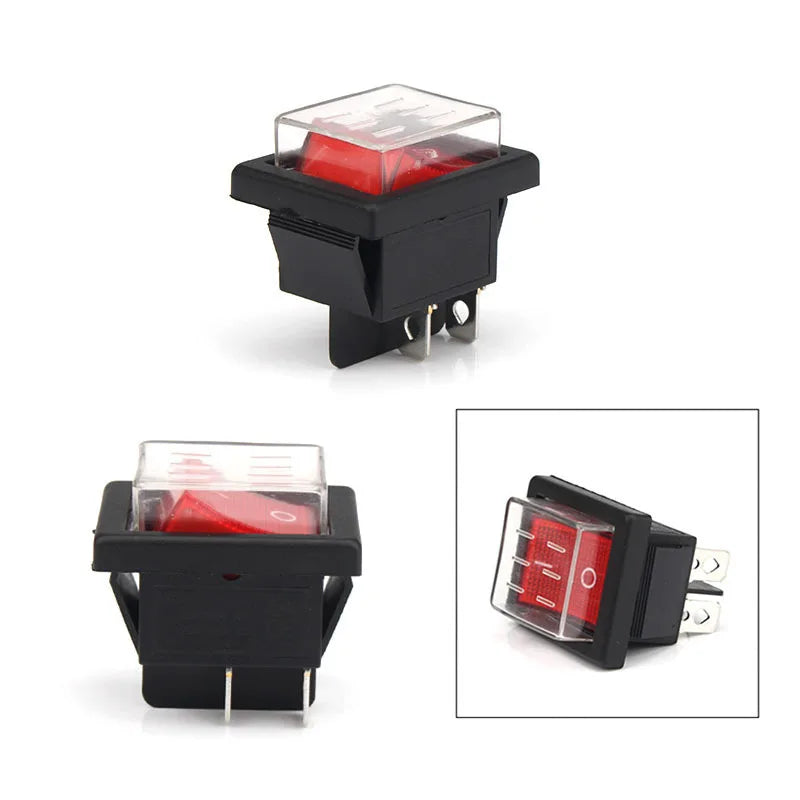 10pcs KCD4 25x31mm Waterproof Cap Protective Cover Case for KCD2 Waterproof Rocker Switch Boat Toggle Push Button Switch 34*29MM