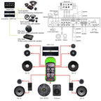 Sennuopu 8 Channel Car Amplifier 10 Channnel DSP  Processor HD Bluetooth APTX Player for BMW Benz Sound Audio Systerm HIFI X12