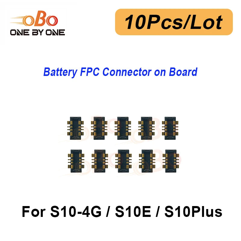10Pcs Battery FPC Connector on Main Board Motherboard for Samsung S10 4G 5G Note 10 Plus Lite 20 Ultra Battery FPC Connector
