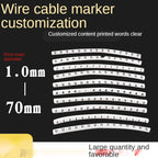 1000PCS Plastic heat shrink tubing cable marker label Wire Number 0 to 9 1-50mm white  cable markers insulation shrink ratio 2:1