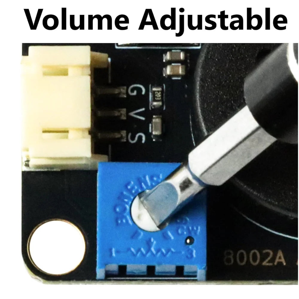 8002A Audio Amplifier and Speaker Module,DAC Speaker, 3W Mono Class D Power Amp Board, 90dB SNR, Compatible with ESP32, Arduino