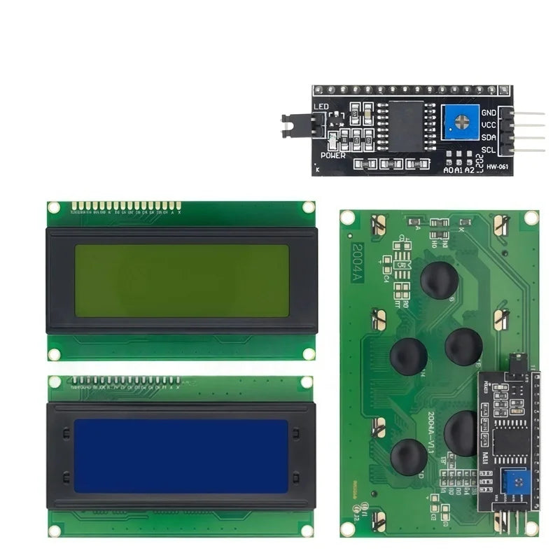 LCD 1602 2004 Module Blue Green Screen For Arduino LCD 16x2 20X4 Character UNO R3 Mega2560 Display PCF8574T IIC I2C Interface