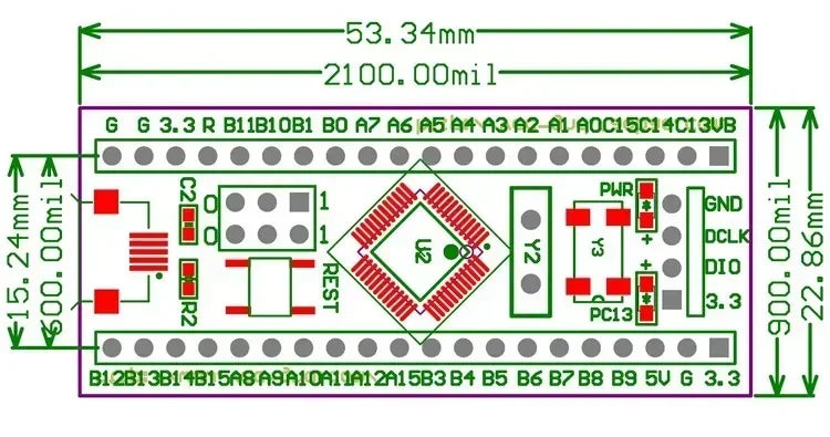 1-10pcs STM32F103C6T6 STM32F103C8T6 ARM STM32 Minimum System Development Board Module For Arduino