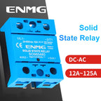 ENMG Single Phase Solid State Relay 12-24VDC Control AC Small SSR Non-Contact Contactor SO9496 Flame Retardant Optical Isolation