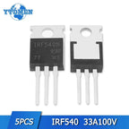 5PCS IRFZ44N Mosfet Transistor IRF3205 IRF540N Power MOSFET TO-220 Transistors Kit IRFZ44NPBF IRF540