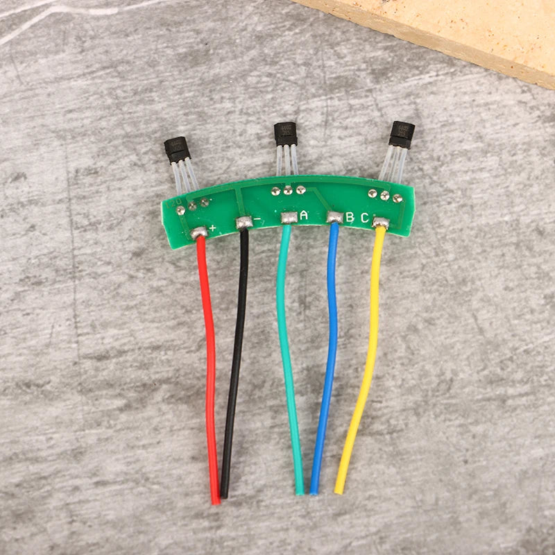 4402 Hall Effect Sensor Electric Motor Hall Sensor Electric Scooter Motor Hall Sensor Board Cable Hall Plate Component PCB Hall