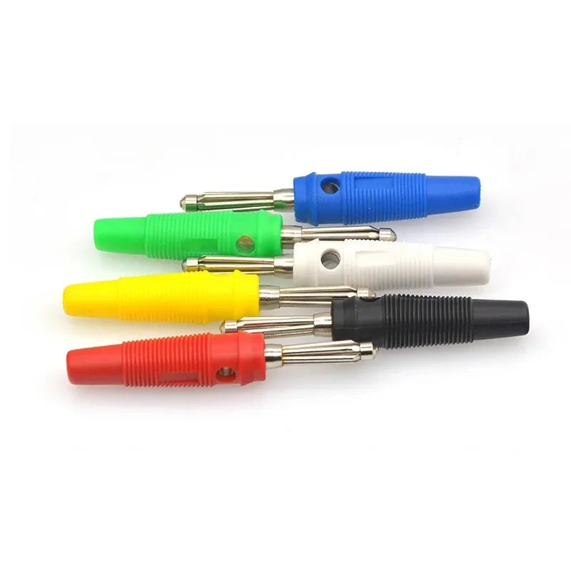 5/20/100PCS 4mm 32A High Current Solderless Screw Side Stackable Banana Plug Connector Copper