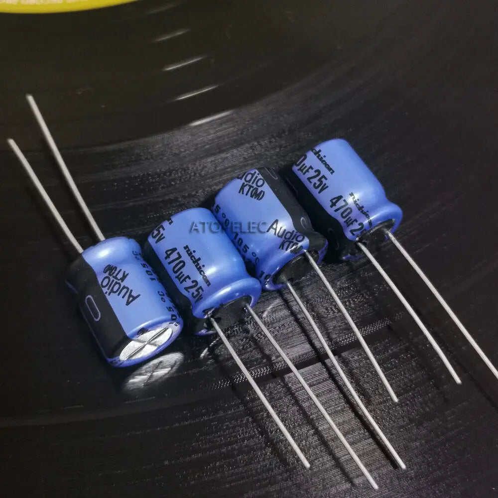 10pcs Nichicon AUDIO KA KT Series Electrolytic Capacitor Hi-Fi Audio 10uF/22uF/47uF/100uF/220uF/470uF/1000uF 25V/50V