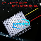24V 48V to 12V 10A-30A DC-DC Step-Down Converter 12V Buck Voltage Regulator Power Adapter Buck Converter Applied to LED Car Mou