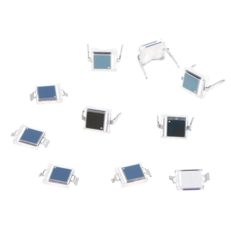 B*5Pcs Photodiode BPW34S BPW34 Surface Mount/Direct Plug-in SMD-2/DIP-2 Silicon PIN Photodiode Infrared Receiver Tube