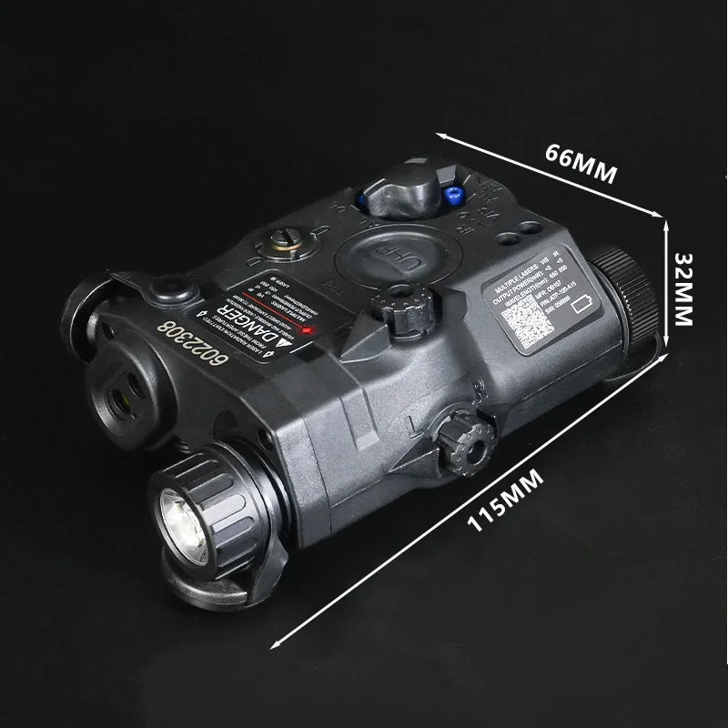 US Warehouse Tactical Gear PEQ15 PEQ Indicator Red Green Dual Laser/IR Light/IR Laser AR15 HK416 Hunting Accessory Fit 20MM Rail