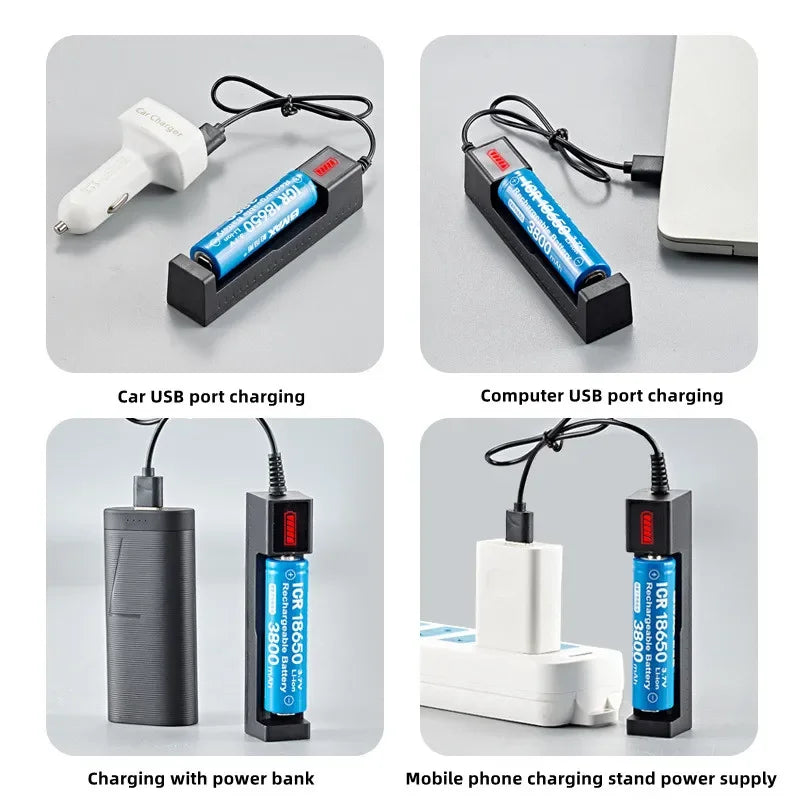 Multifunctional Lithium Battery Charger Single Charge 16340 14500 18650 26650 Universal Battery Charger
