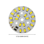 3/5/10PCS Round LED Light Board DC 5V 3W Low Voltage 5730 2835 SMD LEDs 3000K Warm or White 6000K Dimmable Bulb Lamp Panel