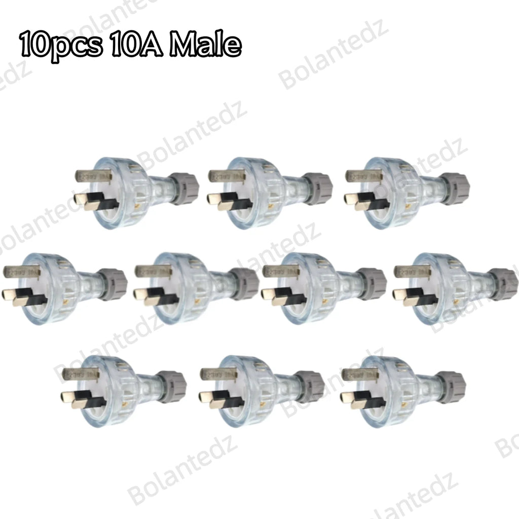 Bolantez 1pcs SAA Rewirable Plug Socket Australian Female Socket 3 Prong Electrical Socket Grounded Rewire Socket DIY Assembled