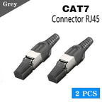 Vention NEW RJ45 Cat8 Cat7 Cat6A Connectors RJ45 Metal Tool Free Easy Termination Plug 2000MHz 40G LAN Cable Reusable Shielded