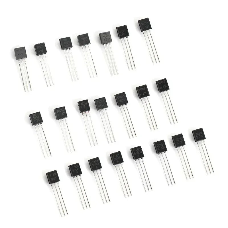 Transistor Assortment Kit TO92 PNP/NPN A1015 BC327 BC337 C1815 S8850 2N2222 2N2907 2N3904 2N3906 for Electronics DIY Repair