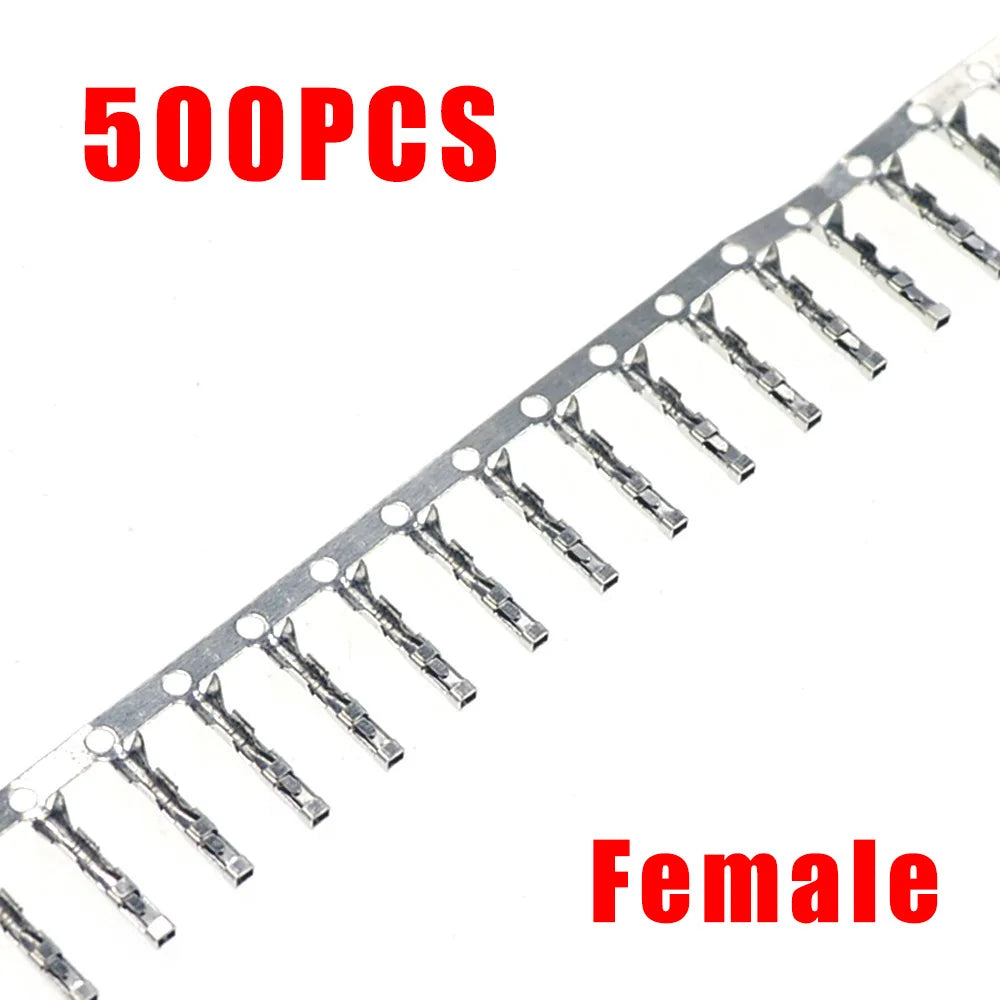 100PCS Dupont Connector 2.54mm Jumper Wire Cable Pin Connector Terminal Female Pin Connector for Housing Jumper