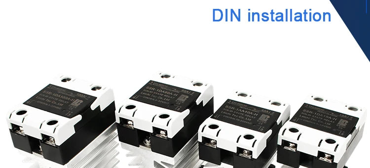 LCTC Solid State Relay Radiator Heat Sink SSR Single Phase DIN Rail 10A 25A 40A 60A 80A 100A 120A DC-AC AC-AA DD Zero Crossing
