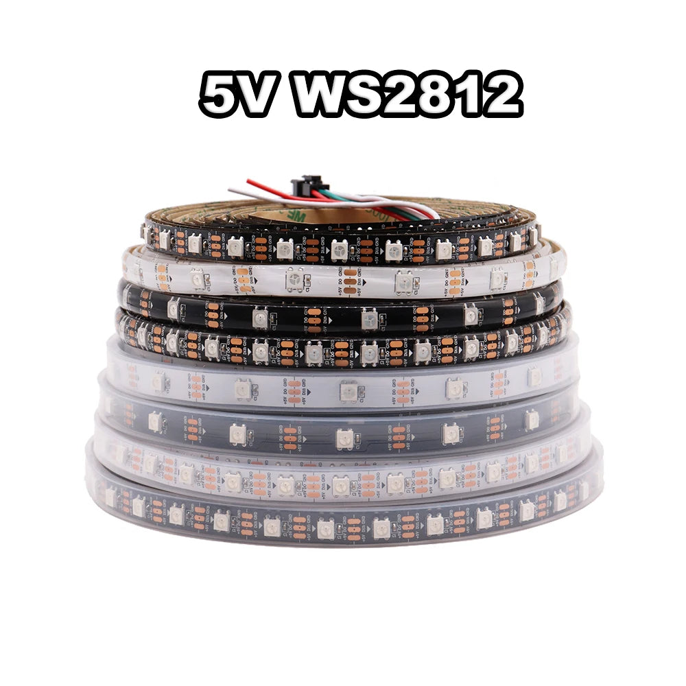 WS2812B WS2811 WS2815 RGBIC Pixel LED Strip Light Individually Addressable 30/60/144Leds/m Tape Rope Lighting WS2812 IP30/65/67
