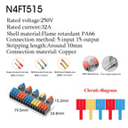 1/5PCS Wire Connector Electrical Cable Led Connectors Mini Terminals Blocks Quick Wiring Push-in Docking Butt Electrician Tools