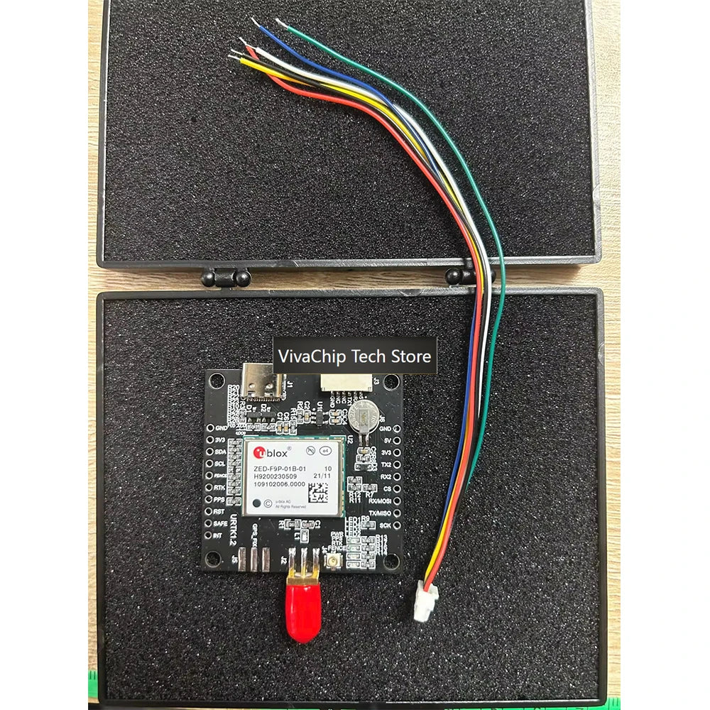 VivaChip TechZED F9P GPS Module ZED-F9P-01B-01 RTK High Precision GNSS/GPS Receiver Board With S MA And USB GNSS Board Developme