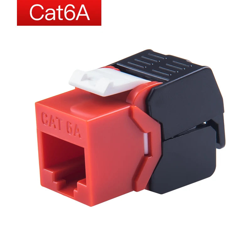 Linkwylan RJ45 Keystone Jack Cat5e Cat6 6A Multi Colors  Toolless UTP To LSA Network Modules Tool-Free Connection