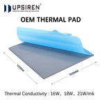 UPSIREN OEM Thermal Pad Silicone Plaster Thermal Pad CPU GPU Card Water Cooling Mat 100X100mm High Quality Heatsink Cooling pad