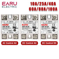 EARU Solid State Relay Single Phase SSR-25DA SSR-40DA SSR-40AA SSR-40DD SSR 10/25/40/60/80/100A DD DA AA PID Temperature Control