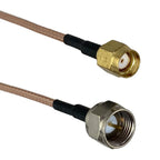 RG316 F TV to F SMA RP SMA Male plug & Female jack Straight & Right Angle RF Jumper pigtail Cable 4inch~10FT