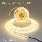 2835 5M 300 600 1200LEDs LED Strip DC12V 24V 120LEDs/m Home Waterproof IP65 Lamp Strip  Flexible And Cuttable Soft Lamp Bar