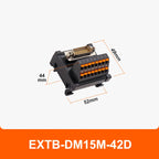 ENMG Direct Insertion 8A 300V DB9 Serial Terminal Block 9 pole 15db25 37 44 50 78 pin male female terminal block rail type D-SUB