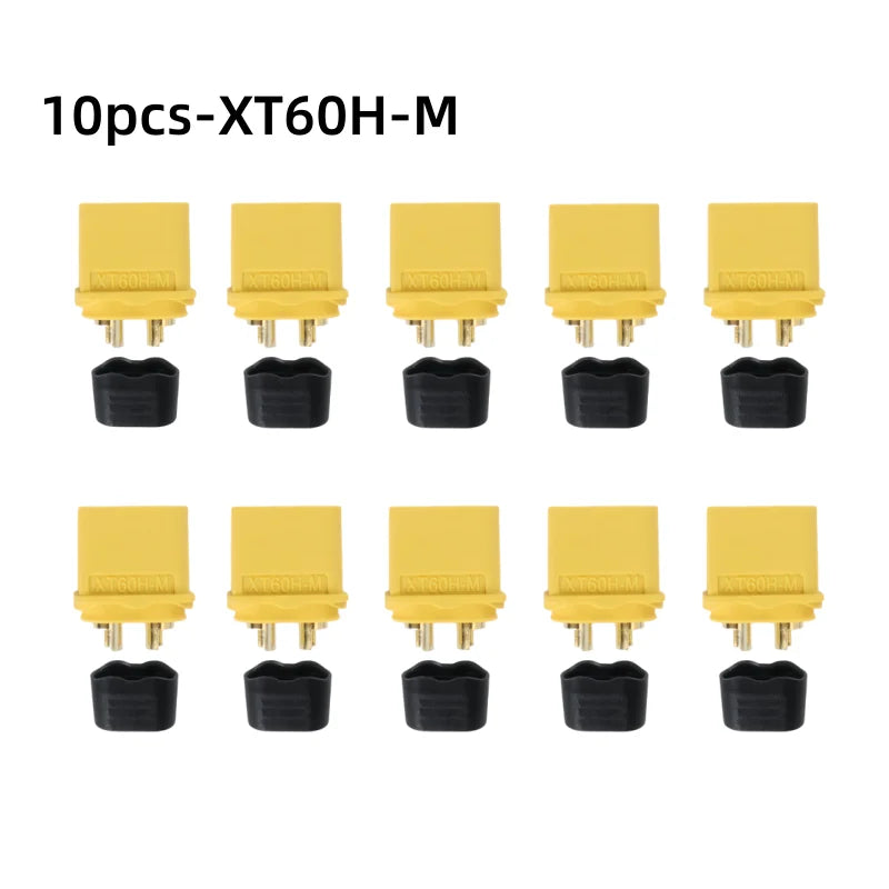 XT60H Connector Plug with Sheath Housing Female Male XT60 Bullet Adapters Connectors for RC Lipo Battery Car Drone Airplane