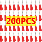 40/200Pcs 4mm Banana Plug Stackable Banana Audio Connector Copper Nickel Plated Soldering Electrical Terminal Banana Plugs