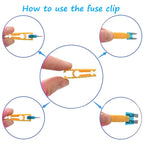 Car Fuse Blade Fuse Kit Fuses Automatic Truck Blade The Fuse Insurance Insert Insurance of Xenon Piece Lights Auto Accessories