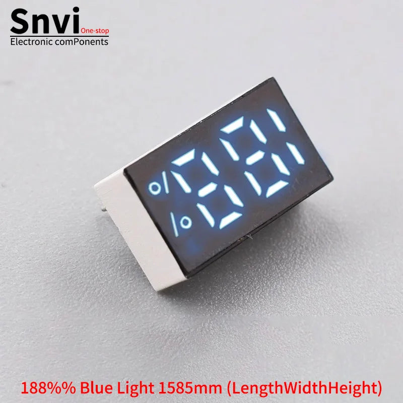 188 7-Segment Display, 188 Fast Charging 7-Segment Display, 188% 2.5-Digit 7-Segment Display with Single-Row Pins