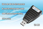 UOTEK USB to RS-485 RS-422 Converter RS 485 422 USB-A RS485 RS422 Serial Adapter Connector Full Half Duplex Anti Surge UT-885
