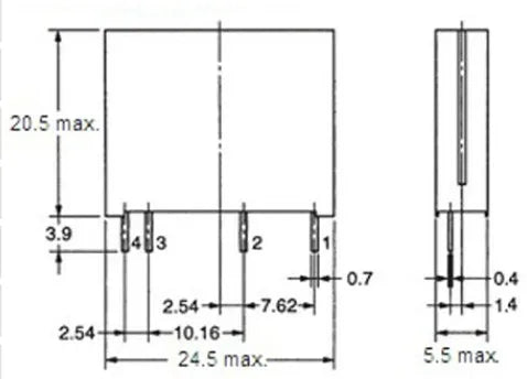1Pcs 5V 12V 24V DC-AC Solid State Relay Module G3MB-202P PCB SSR AC 240V 2A Snubber Circuit Resistor Relay Switch