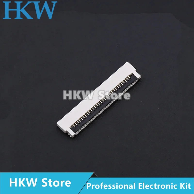 10pcs 0.8mm Pitch Under Clamshell Socket FPC FFC Flat Cable Connector 24P 30P 32P 34P 36P 40P