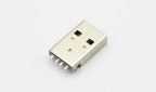 10pcs/lot USB 2.0 4Pin A Type Male Plug SMT Connector Black G49 for Data Transmission Charging