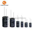 10V 16V 25V 35V 50V 63V 100V 160V 250V 400V 450V Electrolytic Capacitor 0.1UF 3.3UF 10UF 22UF 33UF 680UF 6800UF 10000UF 22000UF