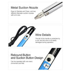 AC 220V Electric Desoldering Machine Pen Soldering Iron 30W PCB Solder Suction Vacuum Pump Welding Tools US Plug EU Plug