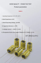 5PCS Audiophile Electrode Electrolytic Capacitor NP 50V 100V 1/2.2/3.3/4.7/6.8/10/22/47UF