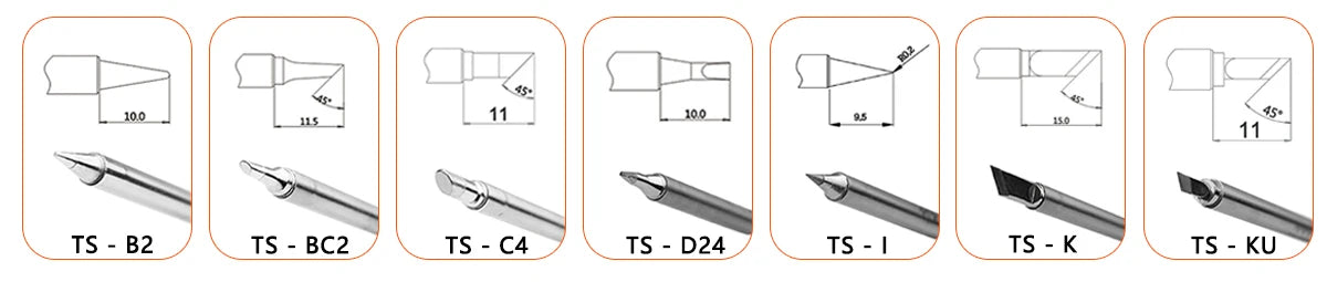 Original TS101 Electric Soldering Iron Adjustable Temperature Digital USB Mini Solder Station 90W TS100 TS 101 Upgrade With Tips