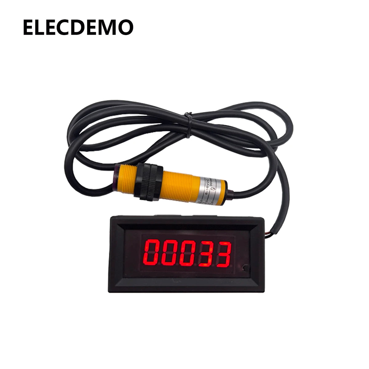 Digital Frequency Counter Tachometer Module, High Precision RPM Speed Meter, Encoder Sensor Input, RS485 Modbus