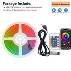 5V RGB COB LED Strip 576LEDs/m Bluetooh App IR Remote Control USB RGB LED Strip Flexible Tape for TV Backlight Room Decoration
