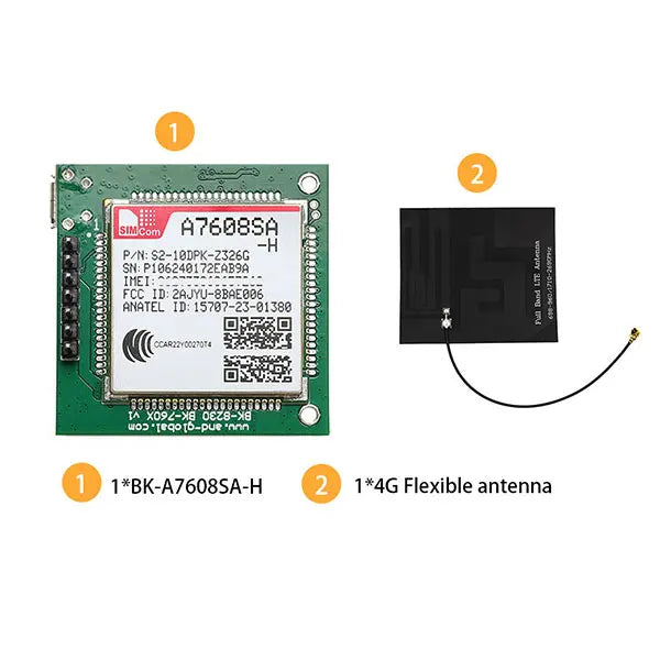 SIMCom A7608SA-H breakout LTE Cat.4 4G Module Wireless Cellular Modem Compatible SIM7600 For IoT DTU Vehicle Tracking Terminal