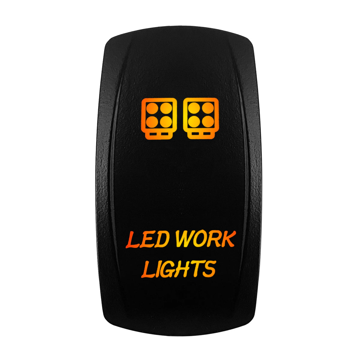 12V-24V Orange Led Rocker Switch Waterproof 20A Amber Light SPST DPDT Toggle Key for Car Boat ATV Camper Motorhome Auto Machine